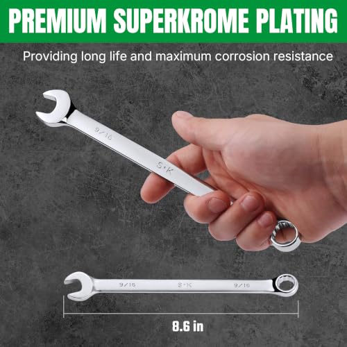 Image of SK 9 /16 inch Combination Wrench, SAE, Premium CR-V Steel