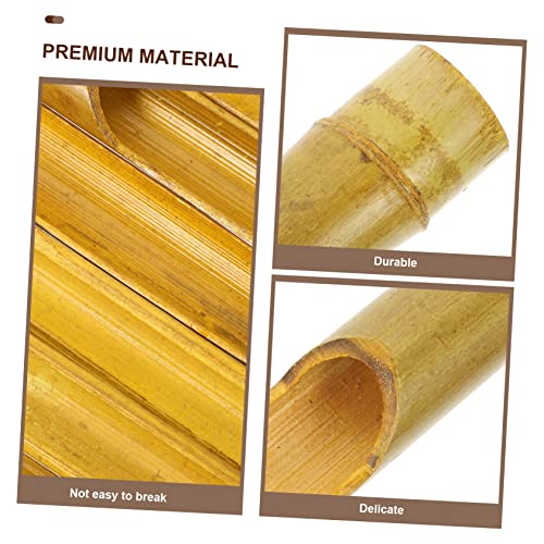 Yardwe 30 Peças Tubo De Campainha De Bambu e Madeira Peças De Carrilhão De Tubo De Carrilhão De Clás