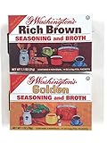 G Washington's Seasoning and Broth, Golden & Rich Brown Variety Set [1 Box of Each]