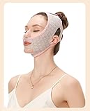 LDATY Facial Strap, Double Chin Reducer Reusable V Line lifting Mask Chin Up Mask Face Lifting Belt V Shaped Face Bandage for Double Chin Nasolabial Folds