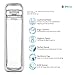 KOR ONE BPA Free Clear Reusable Water Bottle I Chrome I 750mL I 25 Oz I Safe & Non-Toxic I Sustainable & Eco-Friendly I Leak Proof I One Click Cap w/ Handle I Wide Mouth I Great for Travel & Workouts