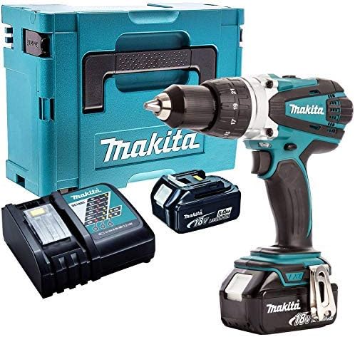 Makita DHP481RTJ 18V Li-Ion LXT Brushless Combi Drill Complete With 2 X 5.0 Ah Li-Ion Batteries