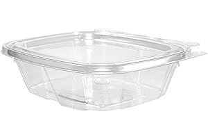 8oz Tamper-Resistant Deli Containers with Flat Lids - Enhanced Clarity and Durability