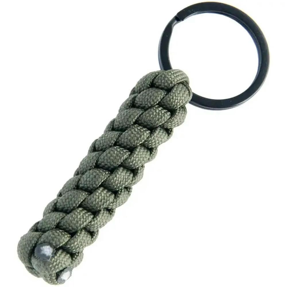 Jhdwu Paracord Keychain Outdoor Tactical Braided Rope Survival Tools Key Ring Nylon Knot Pendant Accessories For Camping Hiking