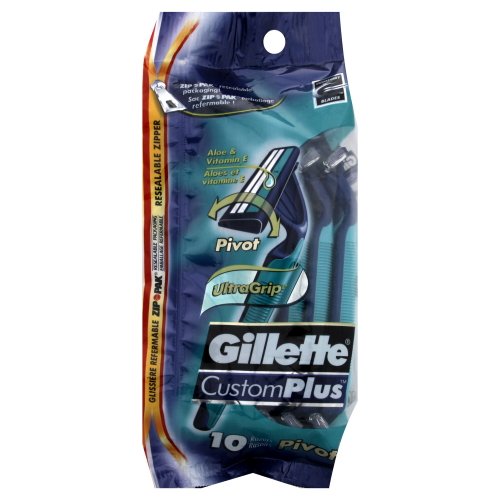 Gillette CustomPlus Pivot Disposable Razors - 10 ct