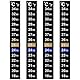Flintronic Aquariumthermometer Aufkleber, 4 Stück, Farbwechselstreifen, für Aquarium, Fischtank und Haus Fisch Tank