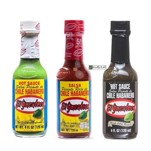 OsoRetail pack 3 de salsas picanetes de EL Yucateco de México | Salsa Negra, Salsa Roja y Salsa Verde | 3x120ml