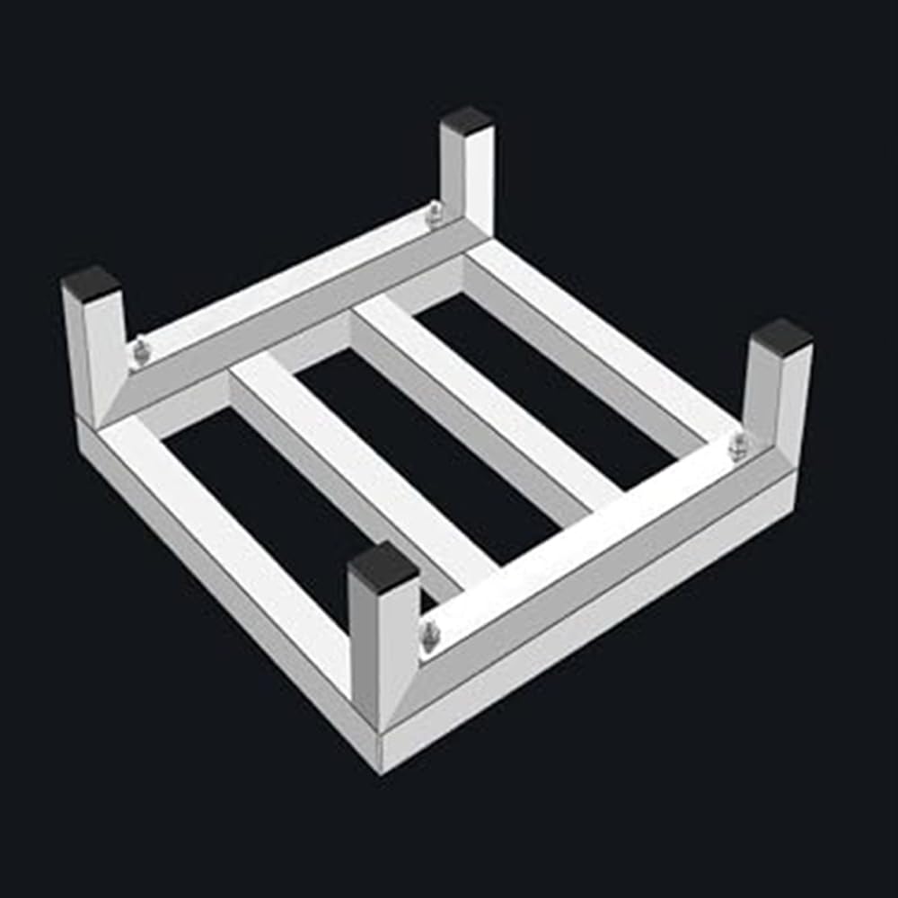 Piedini Antivibrazione Lavatrice Supporto Lavatrice Asciugatrice Kit Sovrapposizione per Asciugatrice Scaffale Lavatrice Rialzo per Lavatrice 45x45x15cm