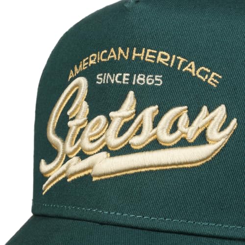 Image of Stetson American Heritage Trucker Cap Men Breathable Mesh Snapback Summer Winter