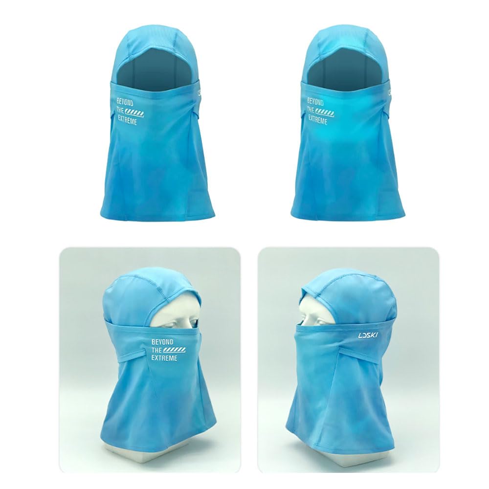 Ski Maske Temperatur Nano Gewebe Blaue Ski Maske