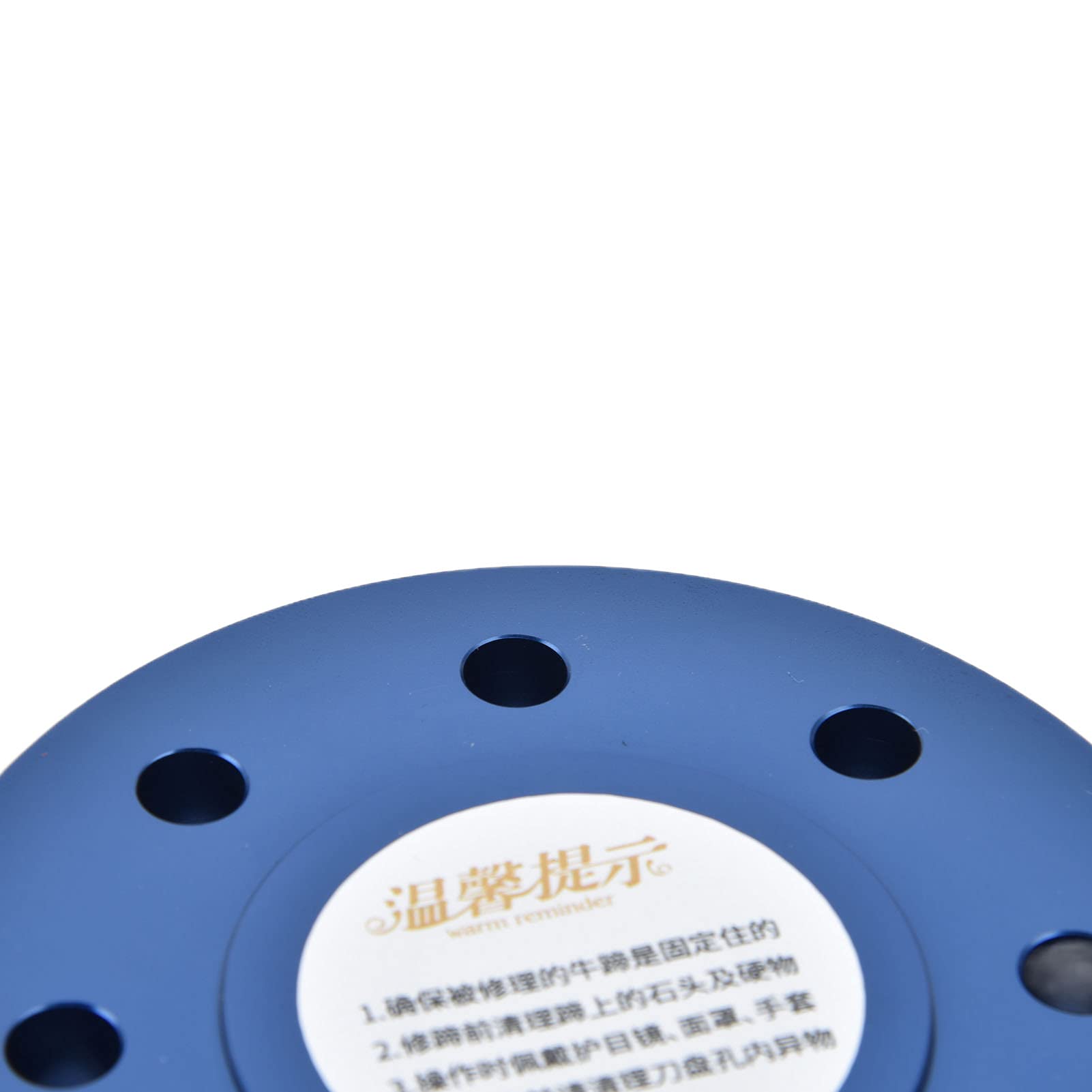 Disco Taglia Zoccoli Per Capre | In Metallo E PVC | 9x9x1.6 Cm A Sei Denti | Per Rifinitura E Lucidatura