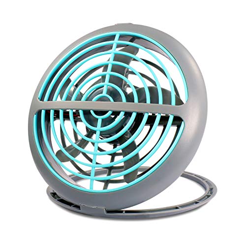 Preisvergleich Produktbild Eaxus® USB Ventilator - Mini Tischventilator mit USB-Kabel, Modernes Blau
