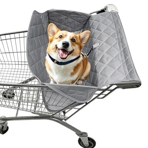 para carrito de compras para perros | Colchoneta Acolchada Suave y Confortable Impermeable   Cubierta de Supermercado Perros   en Supermercados Espacios Públicos Restaurantes Cafeterías y Viajes