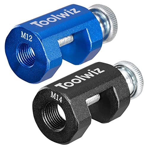 Toolwiz Spark Plug Gap Tool 2pcs High Precise Gapping Tool Adjustment Kit for 12mm 14mm Thread Spark Plug