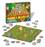 Ravensburger - Labyrinthe Pokémon Jeu de Société - Jeu Labyrinthe Pokémon - Famille - 2-4 Joueurs dès 7 Ans - Pikachu Bulbizarre Salamèche Carapuce - 26949