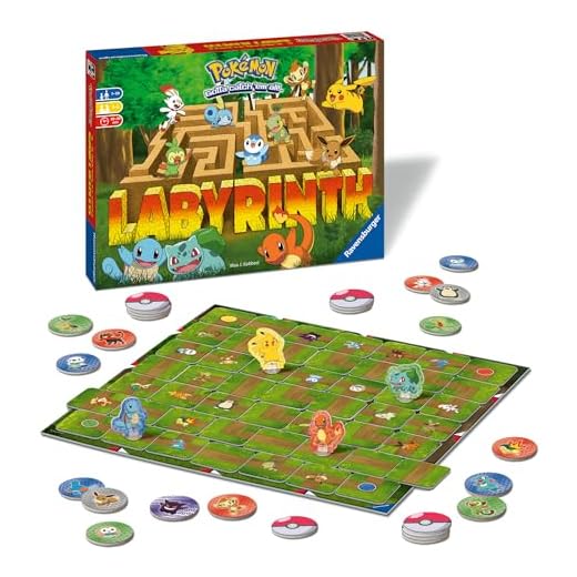 Ravensburger – Jeu de réflexion société classique – Labyrinthe Pokémon - Enfant et Famille – 2 à 4 joueurs dès 7 ans – Mixte – 26949 (Multilingue – Français inclus)