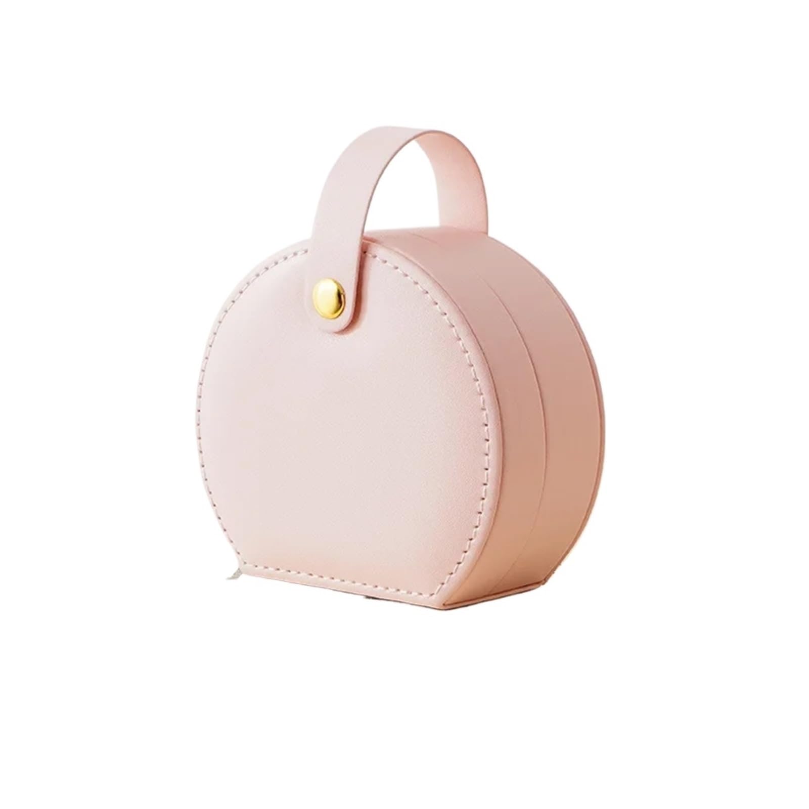 ESTDKMNOS Portable Jewellery Case， Jewellery Box Earring Organiser Multicolor Travel Handbag(Pink)