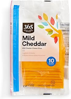 365 By Whole Foods Market, Sliced Mild Cheddar Kosher Cheese, 8 Ounce