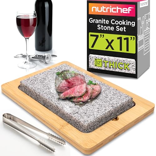 NutriChef Adjustable Temp Granite Grill