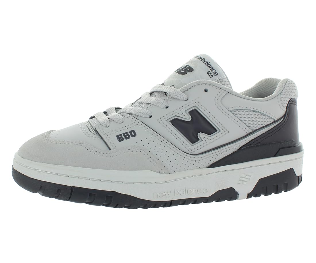 New Balance 550 GS Boys Shoes Size 4, Color: White/Grey