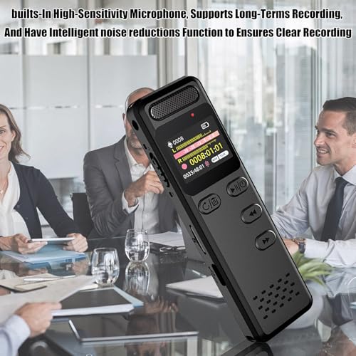 Dictaphone enregistreur numérique compact anti-chute pour la prise de note continue
