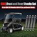EZGO TXT Front and Rear Golf Cart Shocks Fit for EZGO TXT/Medalist 1994-Up Golf Carts Replaces OEM# 70928-G01, 76418-01 4PCS