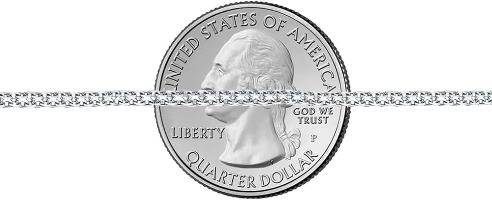 Savlano 925 Sterling Silver 2MM Bismark Chain Mesh Link Anklet for Women Comes in 9"-10" inches with Gift Box - Made in Italy - Image 3