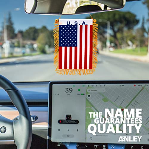 Anley 4 X 6 USA Fringy Window Hanging Flag