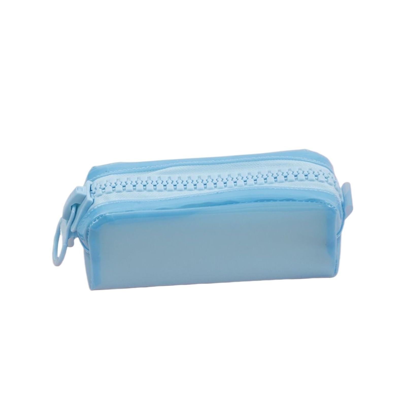 Astuccio trasparente for la scuola | Grande capacità, cerniera, design chiaro, aspetto elevato, organizer for cancelleria(Blue)