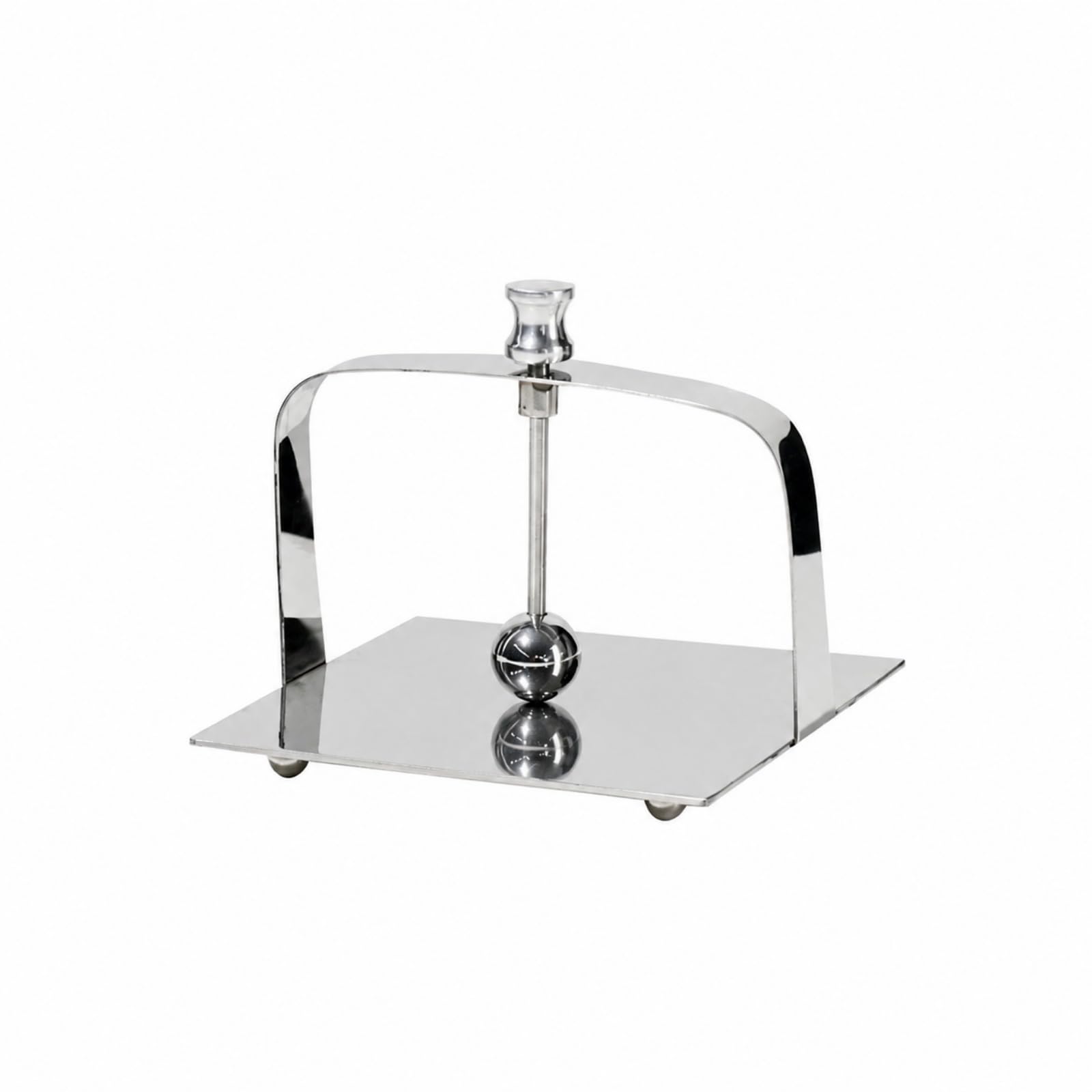 rockible Porte-Servites Tige Pression Argenté Porte-Servites en Acier Inoxydable Stable pr Restaurant, Style A