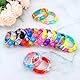 MXTIMWAN 24 Stück Pop Armband It, Pop Bubble Fidget Armband, Simple Fidget Toy Armband zum Dekomprimieren Von Taktilem Anti Stress, Dekompression Spielzeug Set für Kinder Mädchen Jungs