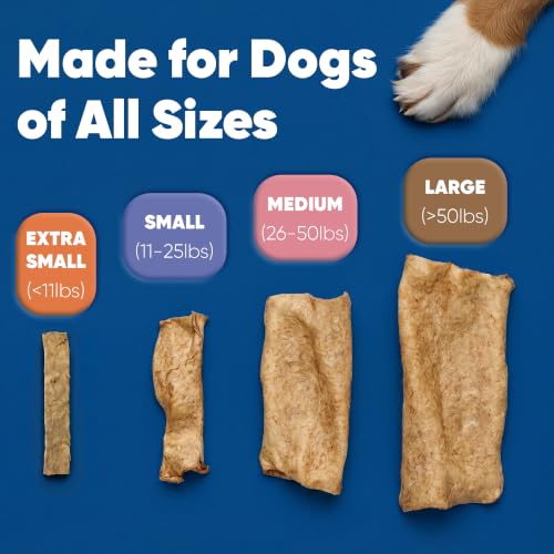 C.E.T. Enzymatic Oral Hygiene Chews for Dogs, Tartar Control, Extra Small | Dual-enzyme system, single layer beefhide, chicken flavored plaque control, oral hygiene care for extra small dogs
