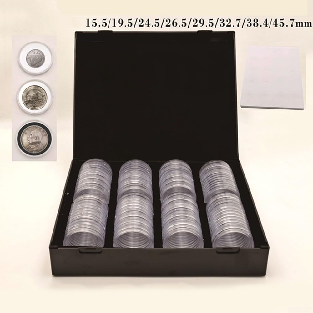 Boîte de rangement pour pièces de collection, 60 capsules de 41mm, étui de protection pour numismates