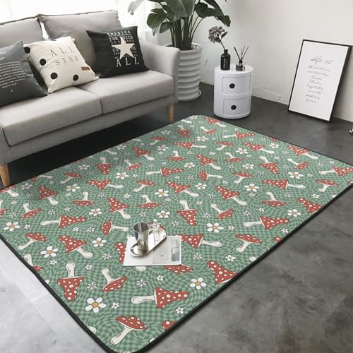 Tapis de salon rétro lavable pour maison avec animaux - 4