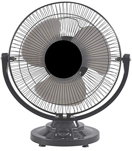 Image of STARVIN Portable 12 Inch Table Fan with 3 High-Speed Mode Air Circulation Desk Fan with Adjustable Tilt, Compact & Lightweight Design | Low Noise Personal Fan for Home, Office & Study (Black)