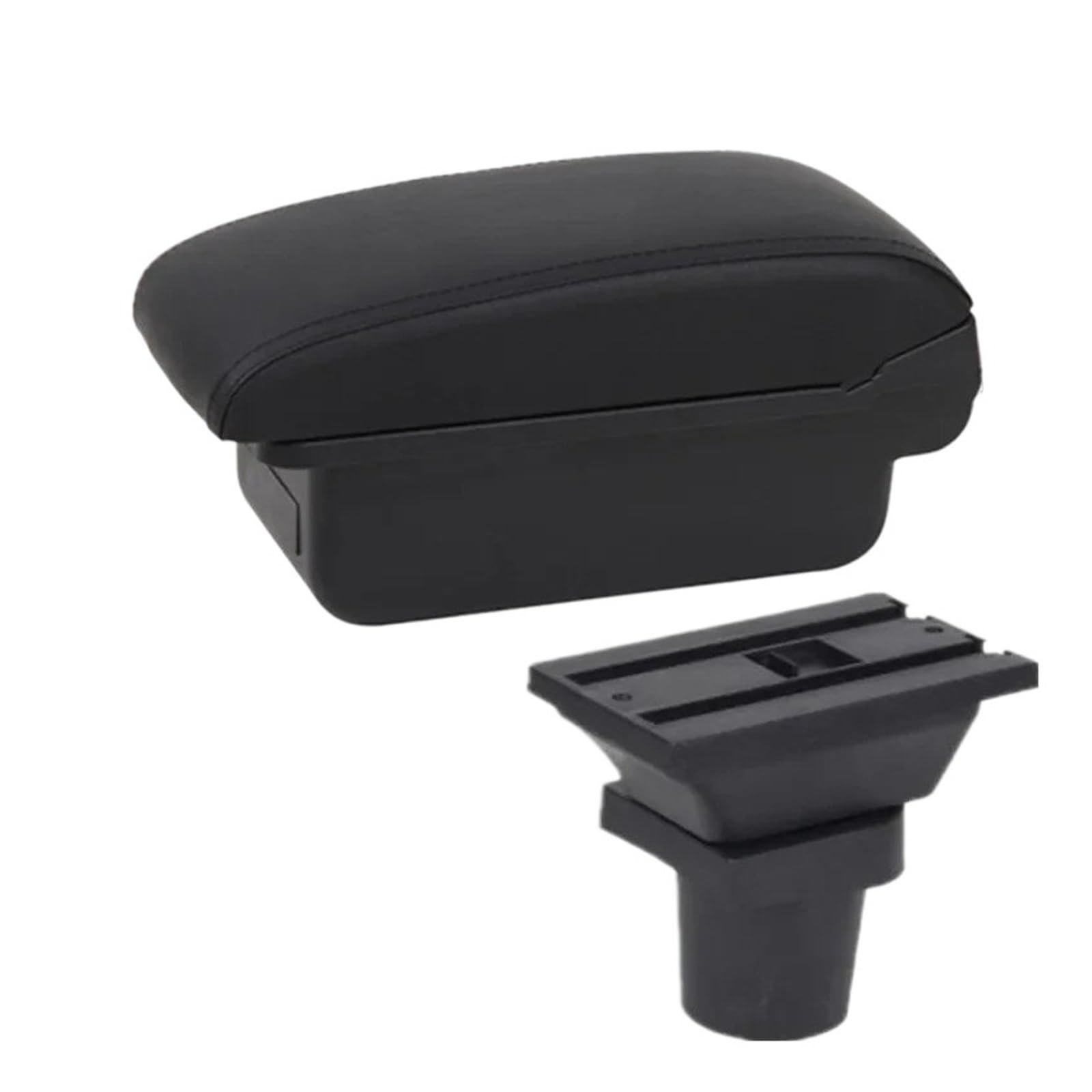 Umdjju A2 Black Line No Usb For Focus Mk1 Car Armrest Box Center Storage Interior Dedicated Retrofit Accessories Car Centre Console Armrest Box(A2 Black Line No Usb)