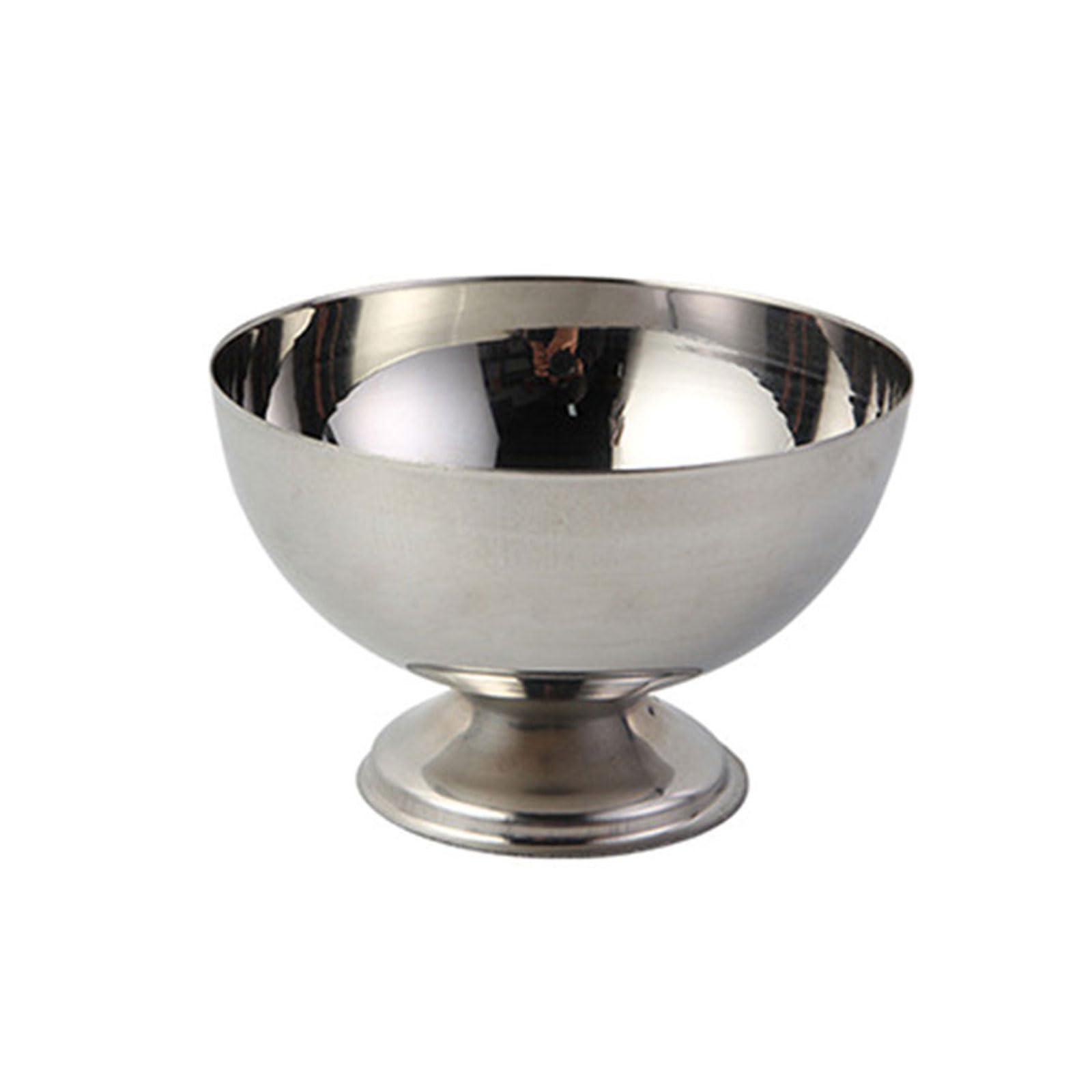 MALSSE Stainless Steel Dessert Dishes Elegant Metal Dessert Cups Unique Container for Parties and Gathering Metal Cups