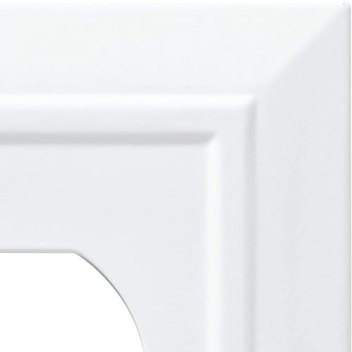 Miniatura 3 de Franklin Placa de paredplaca para interruptoresfunda simple de arquitectura clásica de bronce Blanco W35242-PW-C