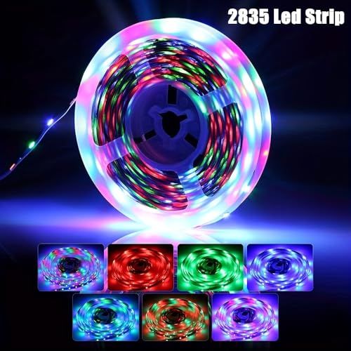 Tira LED RGB USB de 10 m con control remoto miniatura 7