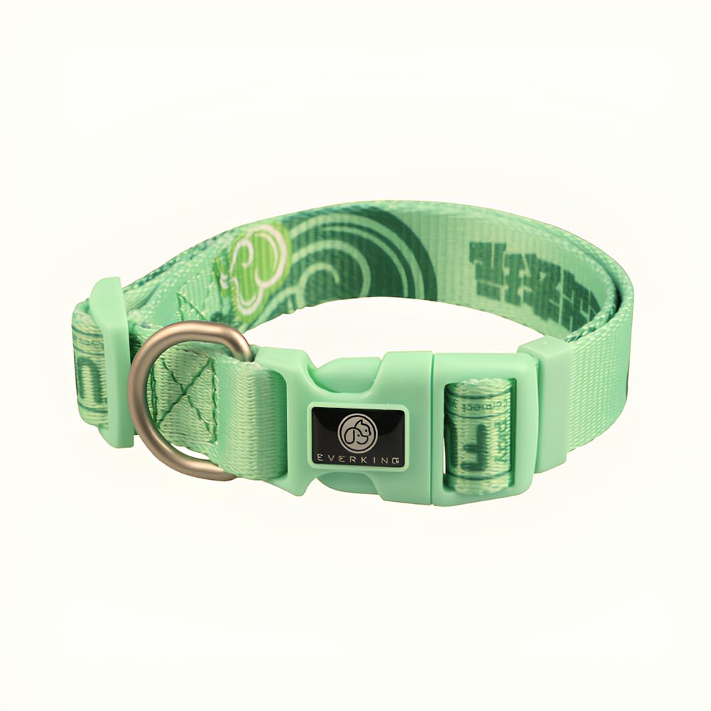 BarknBow Store Dog Collar, Super Comfortable Padded & Fashionable, Soft Polyester Material Easily Adjustable, Strong and Durable Collar, Available in Small, Medium and Large Size, Green (Medium) (B0C4YX7VCM) Amazon Price History, Amazon Price Tracker