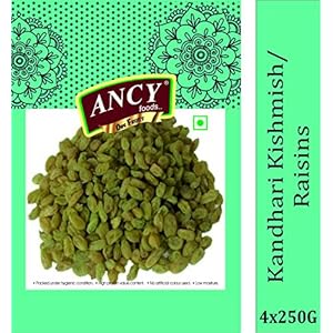 Ancy Foods Premium Dry Fruits (Kandhari Raisin/Kishmish 1kg)(Pack of 4x250g)