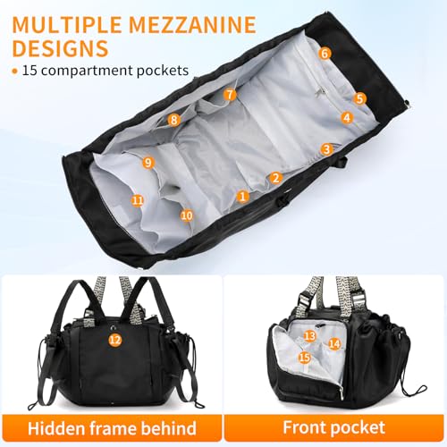 Bolsa organizadora de viaje convertible multifuncional para mujer miniatura 3