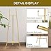Gold Easel Stand for Sign - Heavy Duty Metal Freestanding Adjustable Display Stand (3-Tier), Large Professional Easel for Paintings, Artwork & Commercial Displays, Durable Exhibition Easel