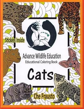 Cats, Advance Wildlife Education Educational Coloring Book