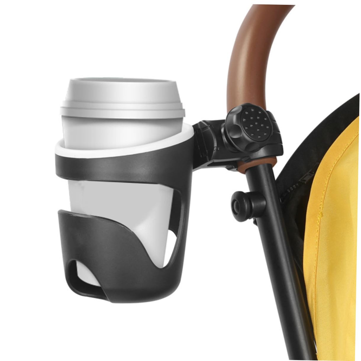 Toyvian 2pezzi Portabottiglie Per Passeggini Supporto Per Tazze e Bottiglie Accessorio Pratico Per Nero