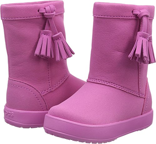 Crocs LodgePoint Boot Slip-On (Toddler/Little Kid), Party Pink, 9 M US Toddler