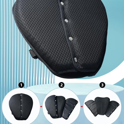 Coussin de siège de moto confortable et respirant alvéolé - 7