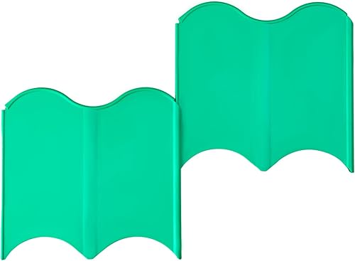 Miniatura 5 de JULMAI Borde de jardín, 20 bordes entrelazados de 6 x 6 pulgadas, borde de plástico para valla de jardín, flexible sin excavación para paisajismo,