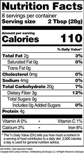 Oats (Sprouted, Hulled) (8 oz, ZIN: 524943) image 5