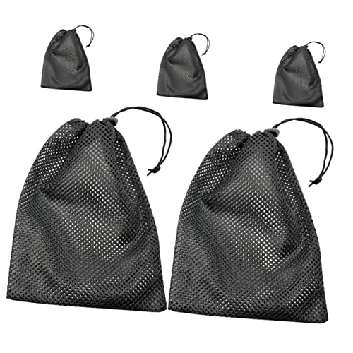 HONMEET 5 Pçs Bolsas De Malha Para Brinquedos Bolsa De Malha Com Cordão Bolsas Organizadoras De Malh